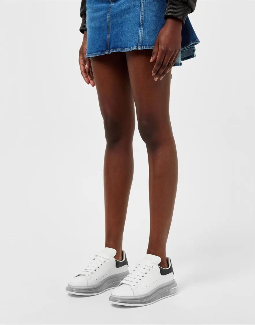 Thumbnail - Alexander McQueen Low-Top Sneaker - Larry Oversize Clear Sole Sneakers - Gr. 38,5 (EU) - in Grau - für Damen