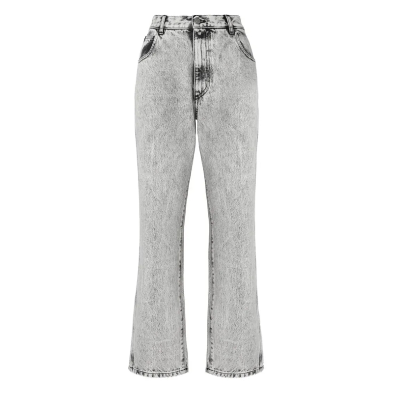 Missoni Jeans Mid-Rise Straight-Leg Jeans With Five-Pocket Desig White