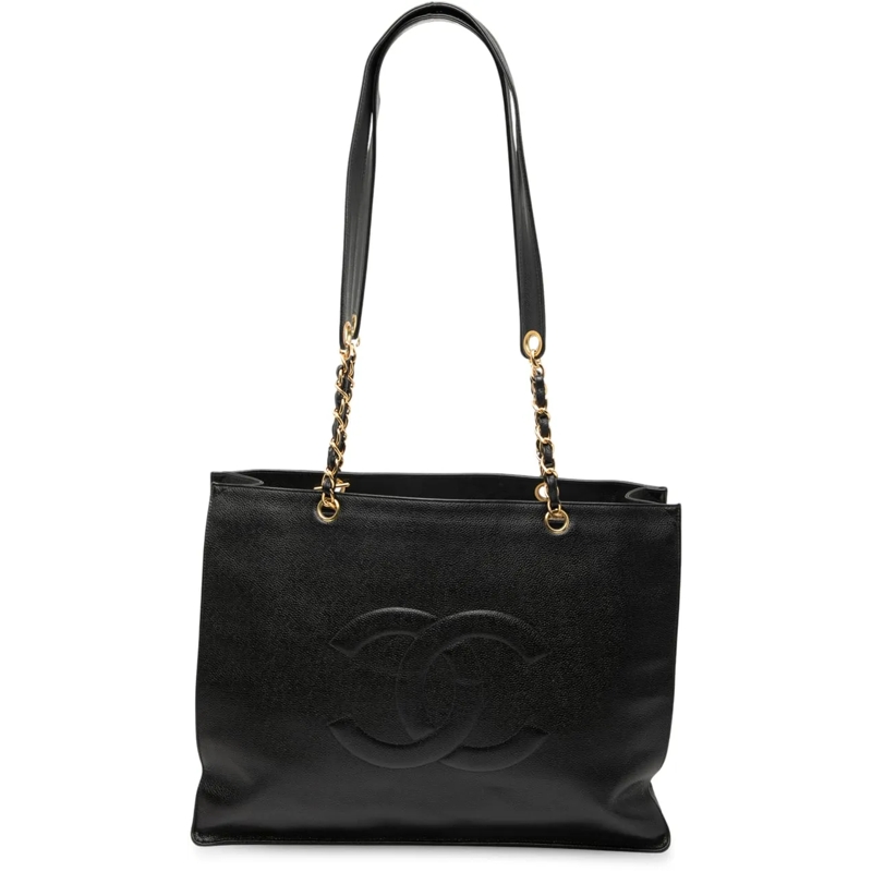 Chanel Shopper CC Caviar Tote schwarz