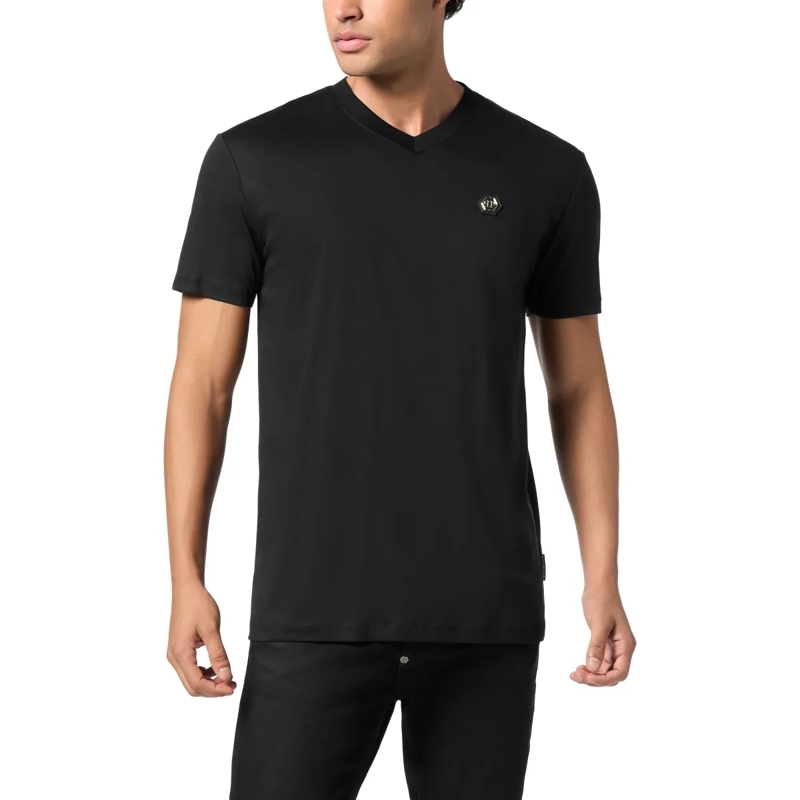 Philipp Plein T-Shirt T-Shirt V-Ausschnitt Ss Hexagon schwarz(Image 3)