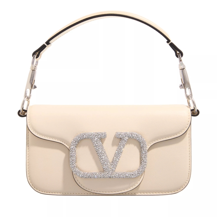 Valentino Garavani Loco Small Shoulder Bag For Woman Light Ivory | Satchel