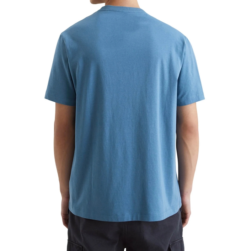Marc O´Polo Hemd T-Shirt, SSL, Logo Print, Reg F 1er Pack blau(Image 3)