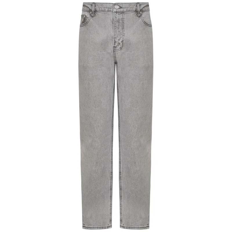 FRAME Jeans Straight-Fit Light Grey Denim Frame Jeans Grey