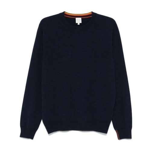 Paul Smith Pullover Navy Blue Cashmere Sweater Blue