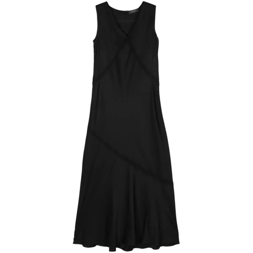 Lorena Antoniazzi Black Crepe Midi Dress Black 