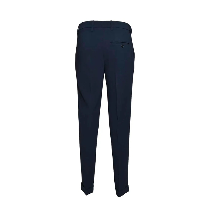 パンツ Aspesi Straight Leg Trousers In Navy Blue Cady Crepe Aspesi Straight Leg Trousers In Navy Blue Cady Crêpe Blue