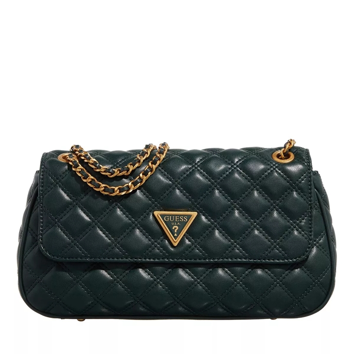 Guess Giully Covertible Cross Body Handbag Green