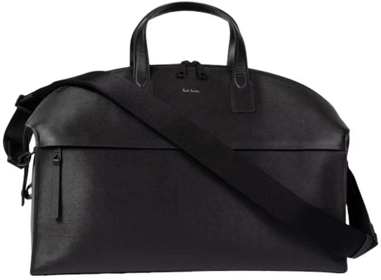 Paul Smith Rugzakken Sac Week-End cuir rainure Noir M1A 7740 ASGRAI 79 in zwart