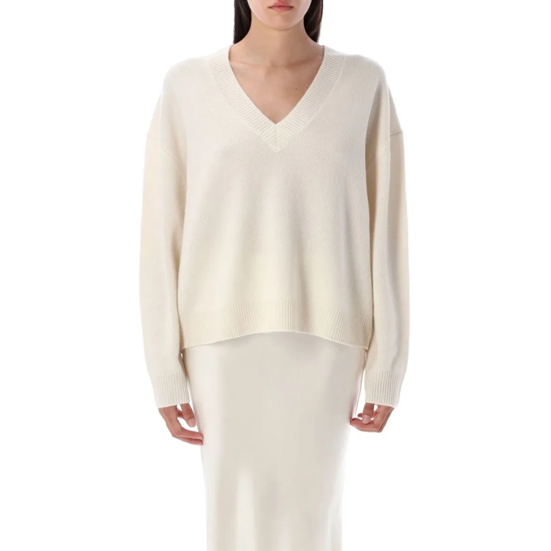Anine Bing Trui Lee V-Neck Sweater Neutrals