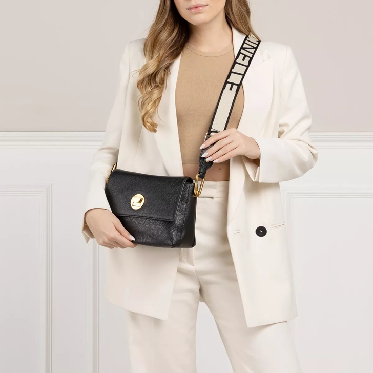 Coccinelle Liya Signature Noir Crossbody Bag