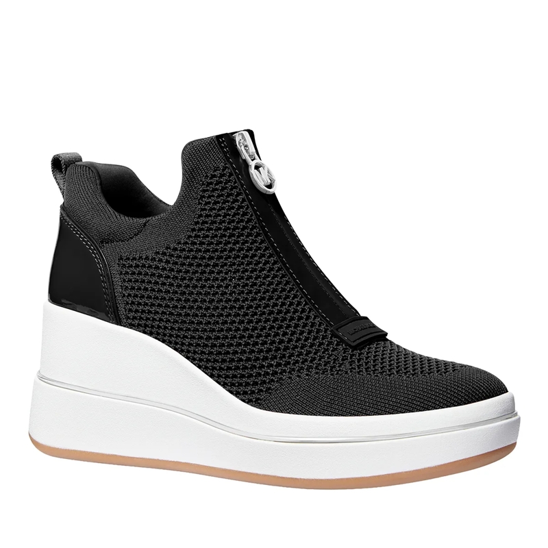 MICHAEL Michael Kors Lage-top sneaker Emmy Wedge Zip Slip On Black(Image 2)