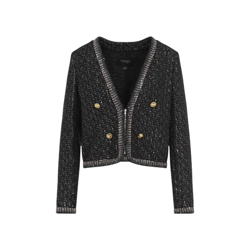 Giambattista Valli Übergangsjacke Black Bouclé Jacket Black