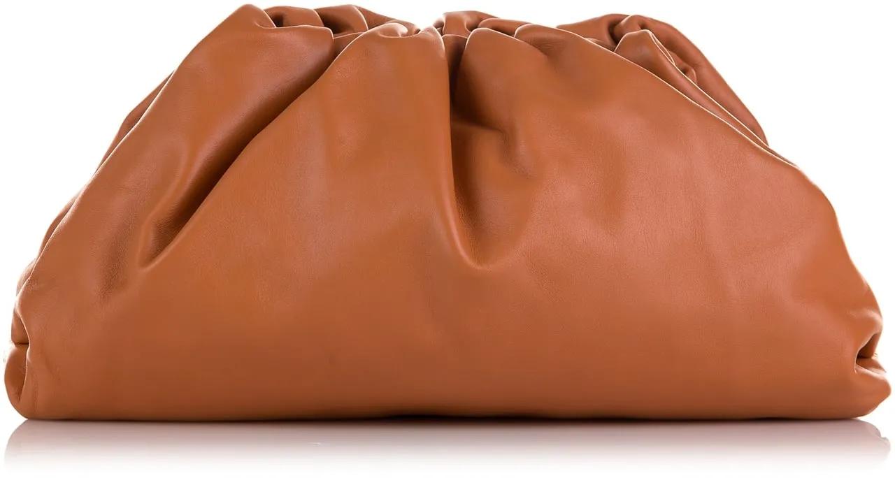 Bottega Veneta Clutches Lambskin The Pouch in bruin