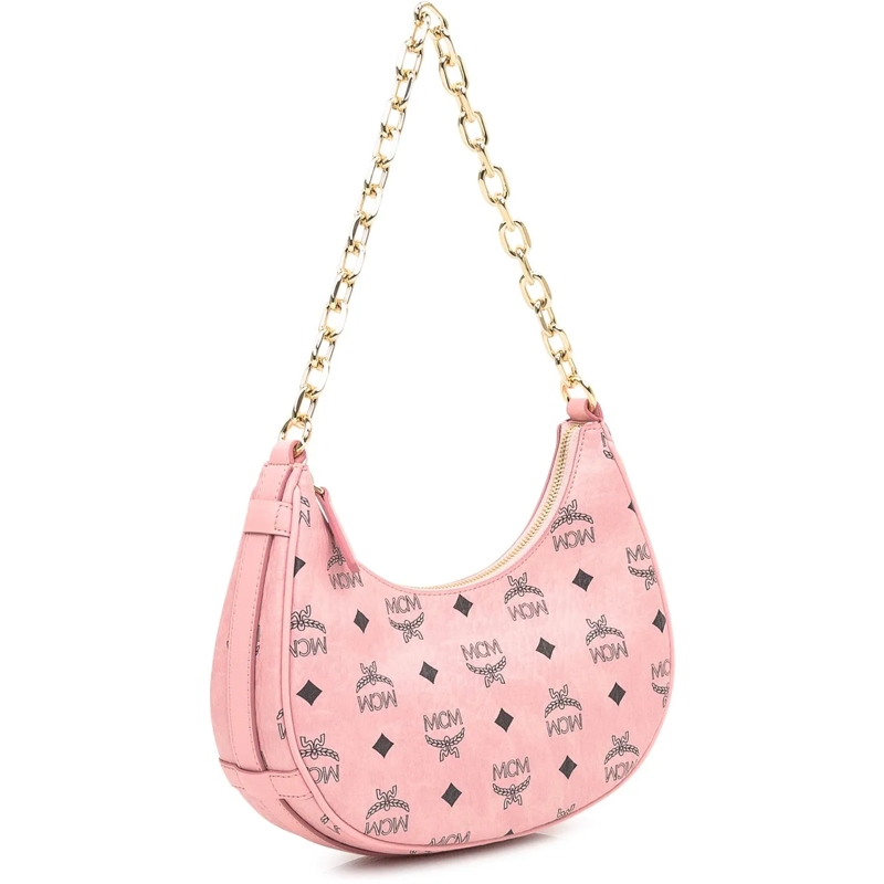 MCM Schultertasche Borsa MCM Aren VI Hobo in Visetos Rosa rose(Image 3)