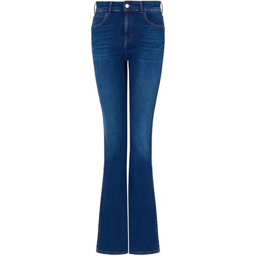 Emporio Armani Magere Been Jeans Jeans Blue blau