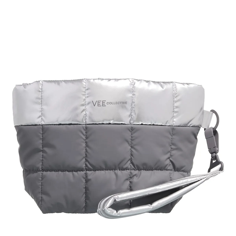 Vee Collective Minitasche Porter Clutch Silver Grey