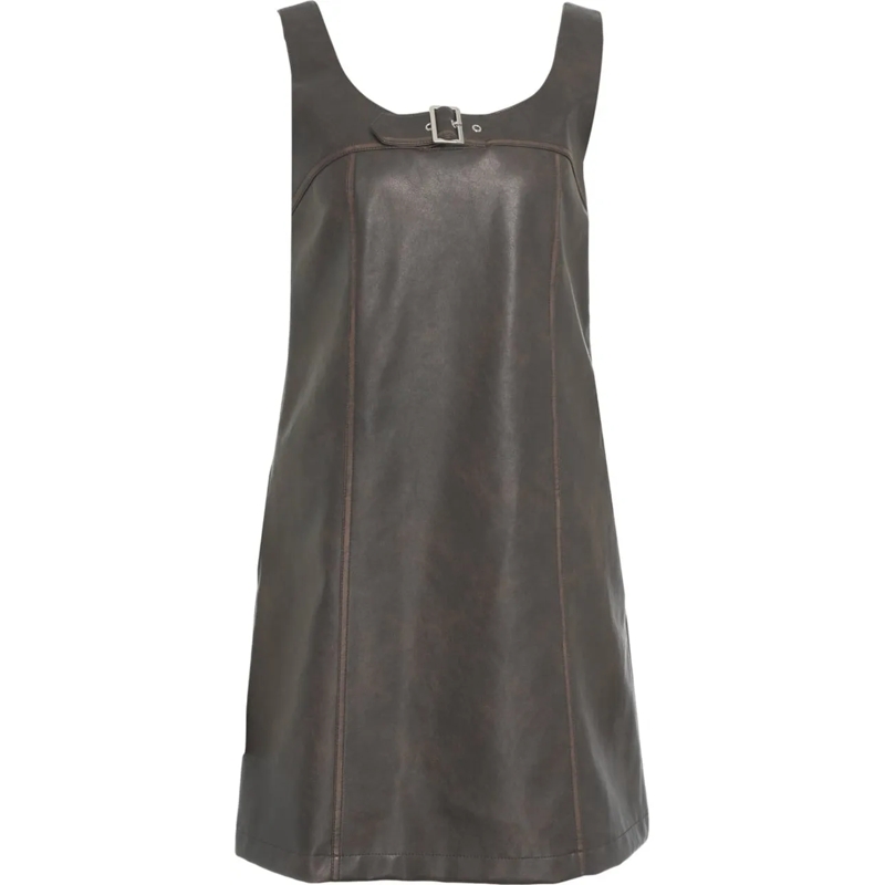 LIU JO Minikleid Mini dress made from faux leather braun