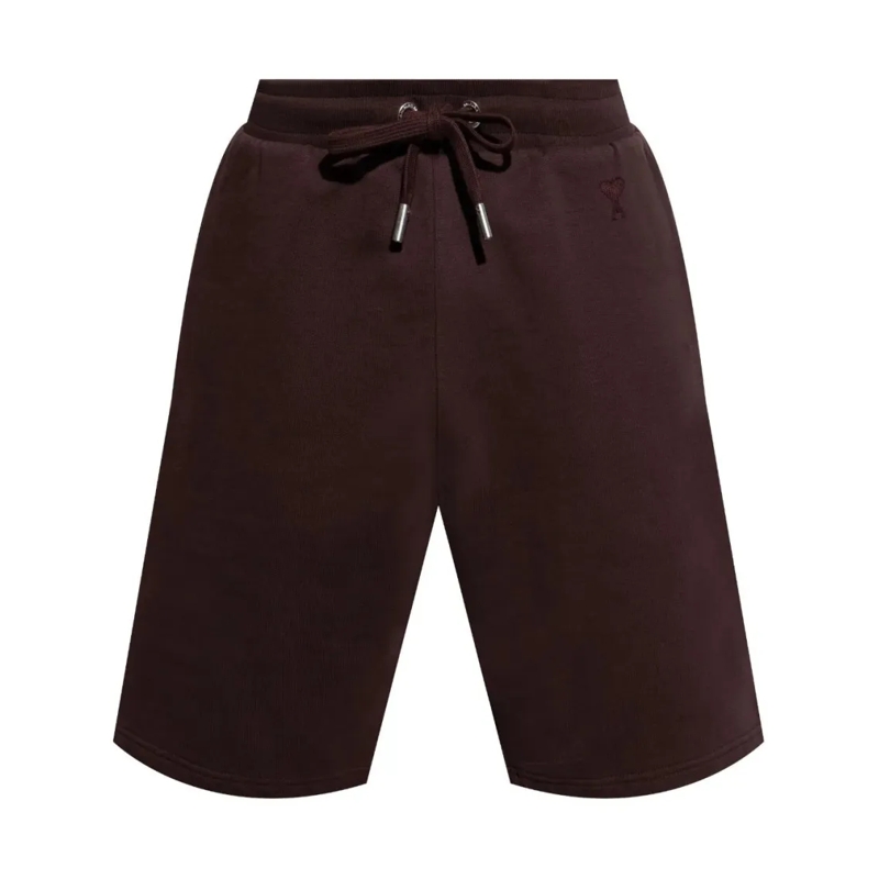 AMI Paris Legere Shorts Burgundy Cotton Shorts Burgundy