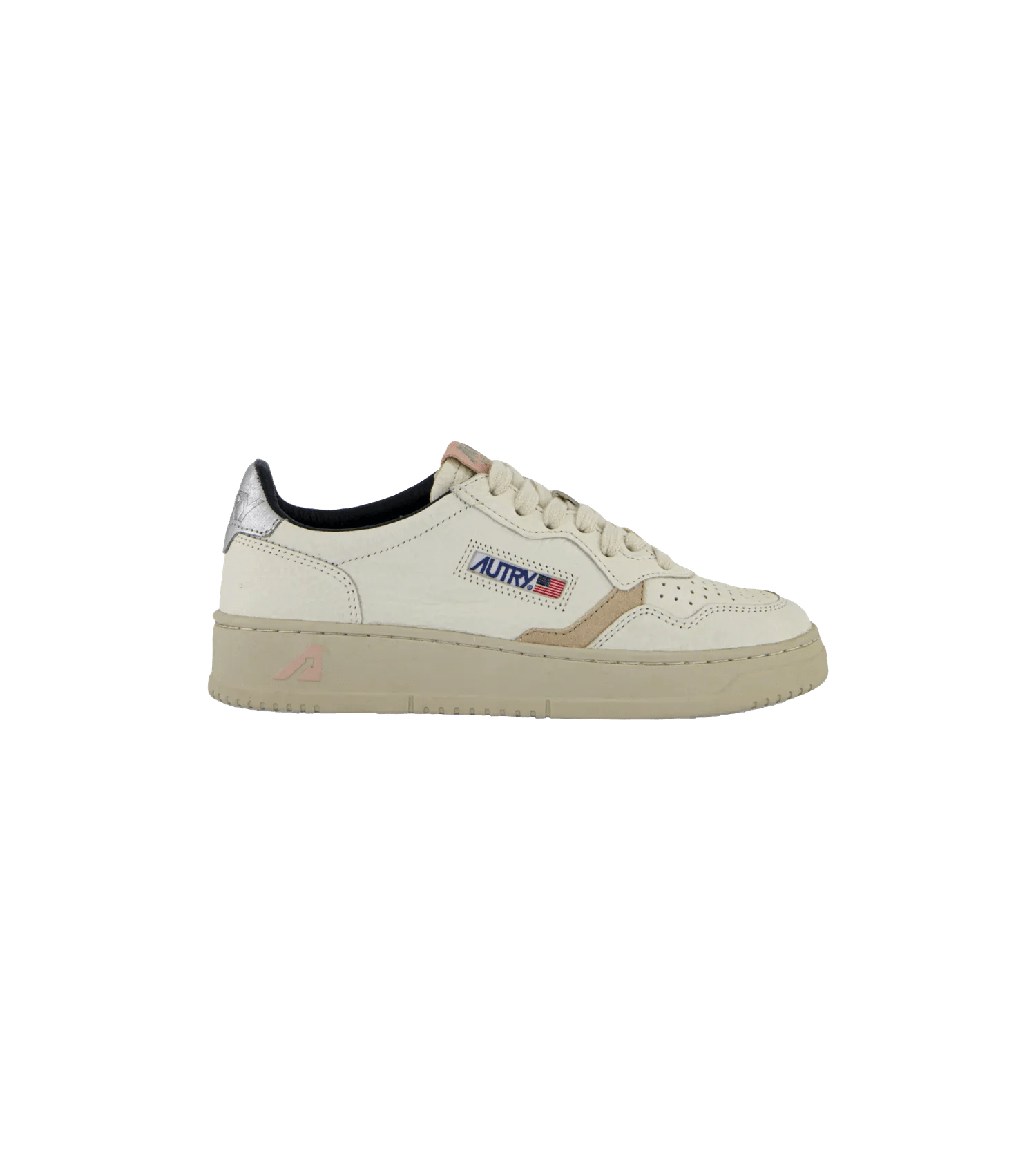 Autry International Sneakers - Medalist Sneakers Low Women (off-white) - Gr. 39 (EU) - in Creme - für Damen