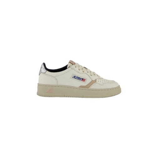 Autry International Medalist Sneakers Low Women (off-white) LEAT/ELEP SLV/BK/PW/GR LEAT/EL sneaker basse