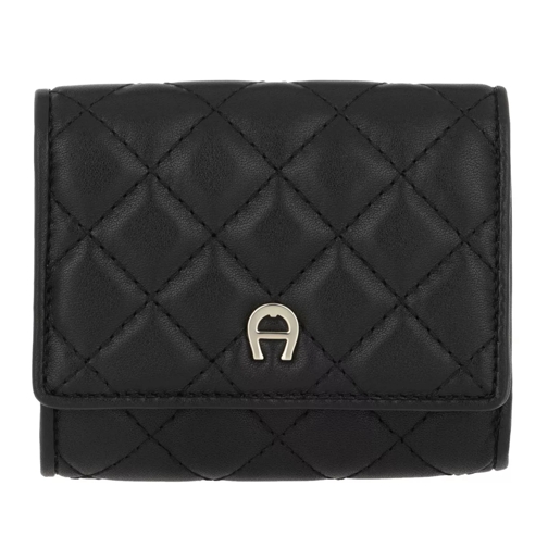 AIGNER Garda Wallet Black Vikbar plånbok