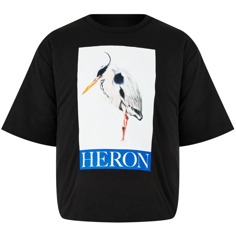 Heron Preston  Heron Bird Painted Logo Padded T-shirt schwarz