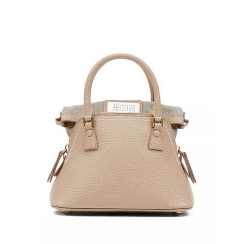 Maison Margiela Beige Calf Leather Bag Neutrals Borsa a tracolla