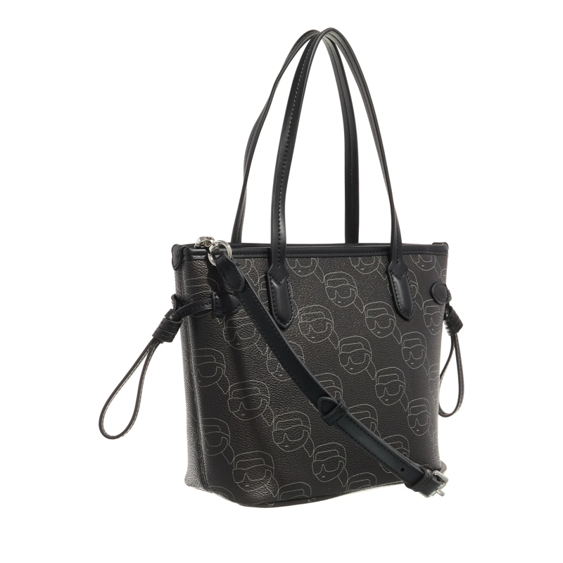 Karl Lagerfeld Minitasche Ikon Mono Cc Sm Tote Nft Aop Black(Image 4)