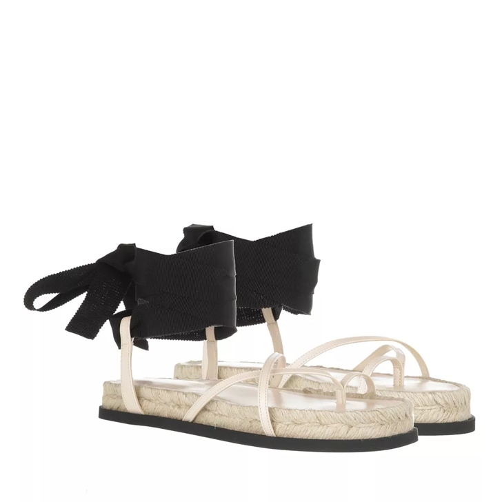 3.1 Phillip Lim Yasmine Strappy Espadrille Almond Black Sandal