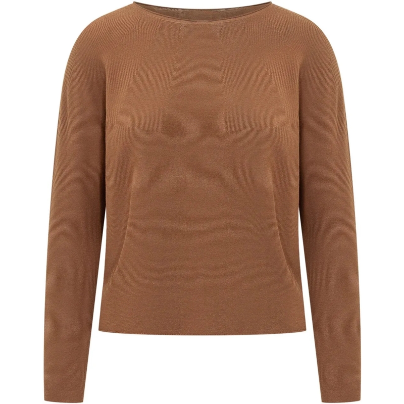 Gran Sasso  Maglia Girocollo a Maniche Lunghe beige