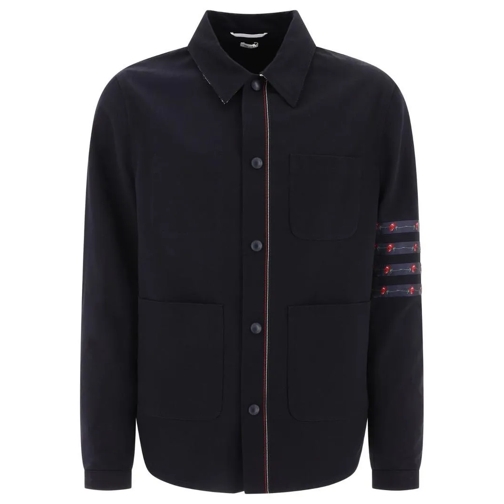 Thom Browne Übergangsjacke Utility Patch Pocket Jacket Blue