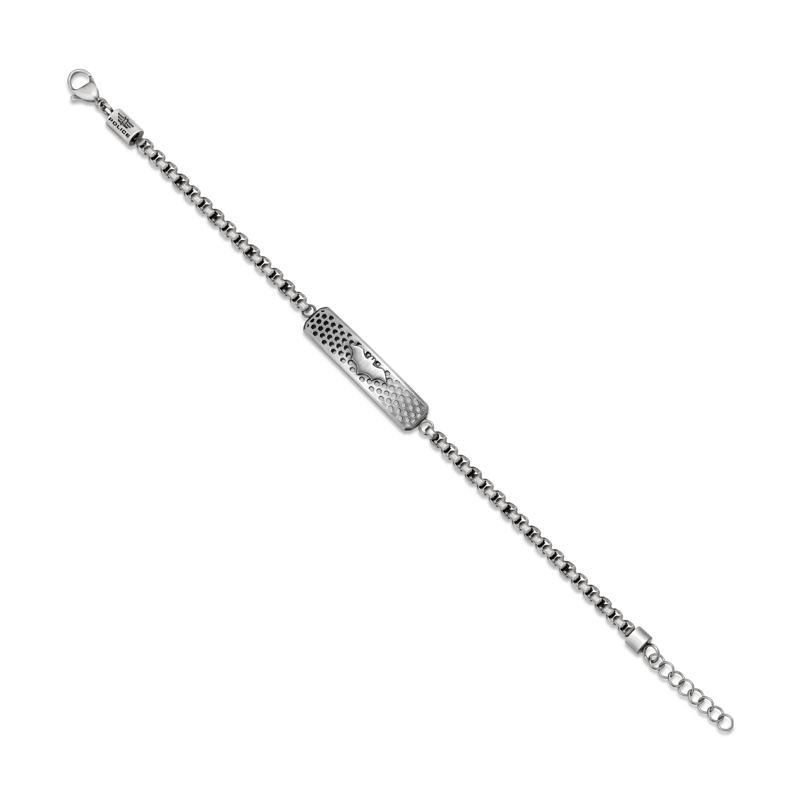 Police Armband Armband Batman- Herrenarmband- Farbe: silber-  silber(Image 3)