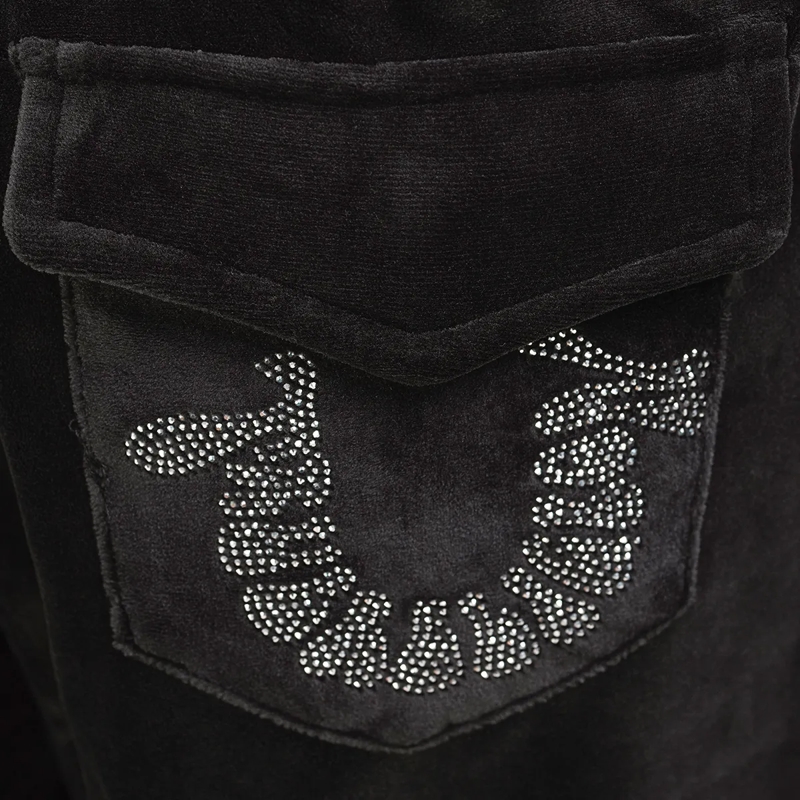 True Religion Jogginghose Sweatpant VELOUR CRYSTAL schwarz(Image 5)