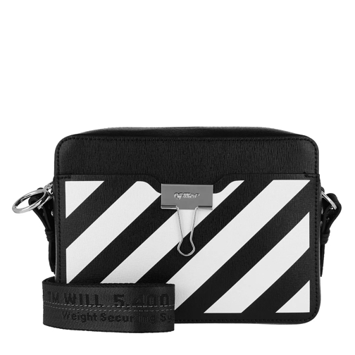 Off-White Diag Camera Bag Black White Cross body-väskor