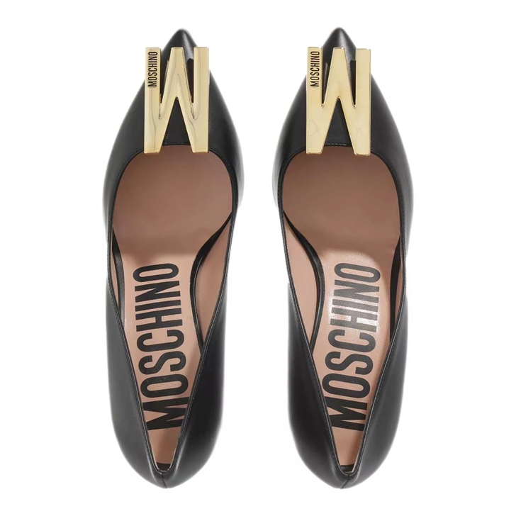 Moschino Scarpad Re Mh64/75 Vitello Nero | Pump 