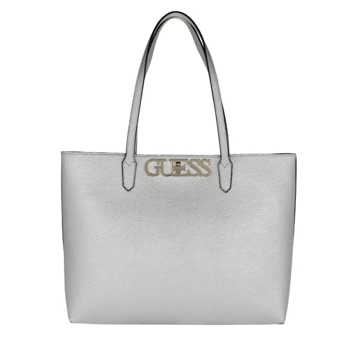 Guess Uptown Chic Barcelona Tote Silver Rymlig shoppingväska