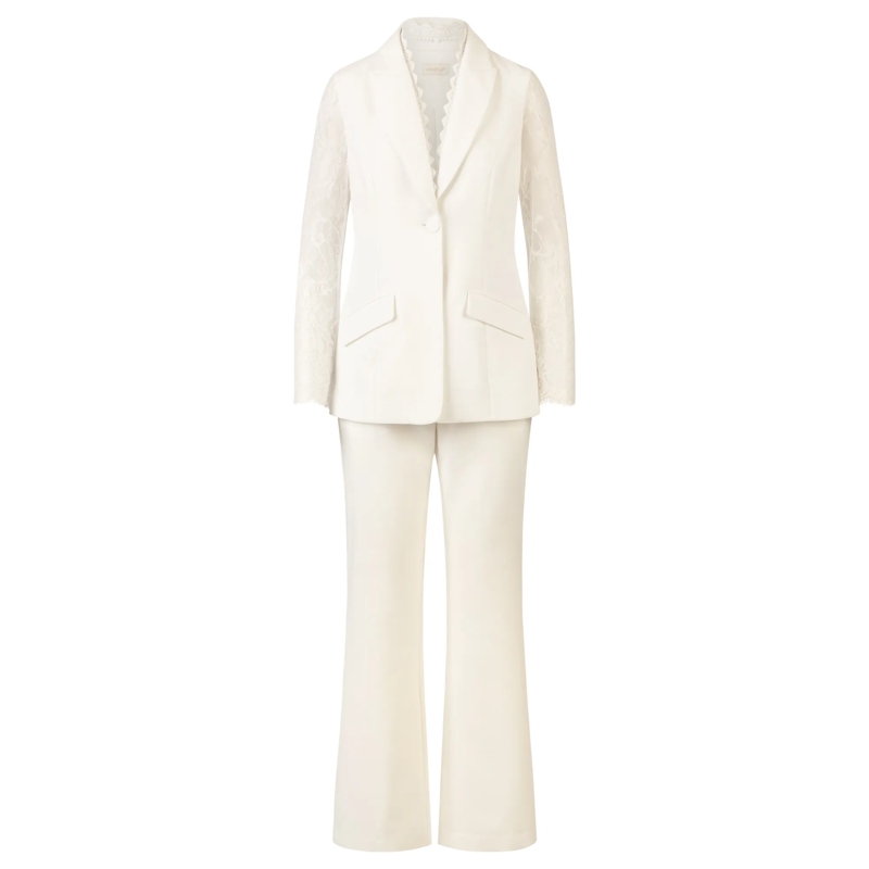 Apart Anzugkombination Hosenanzug creme