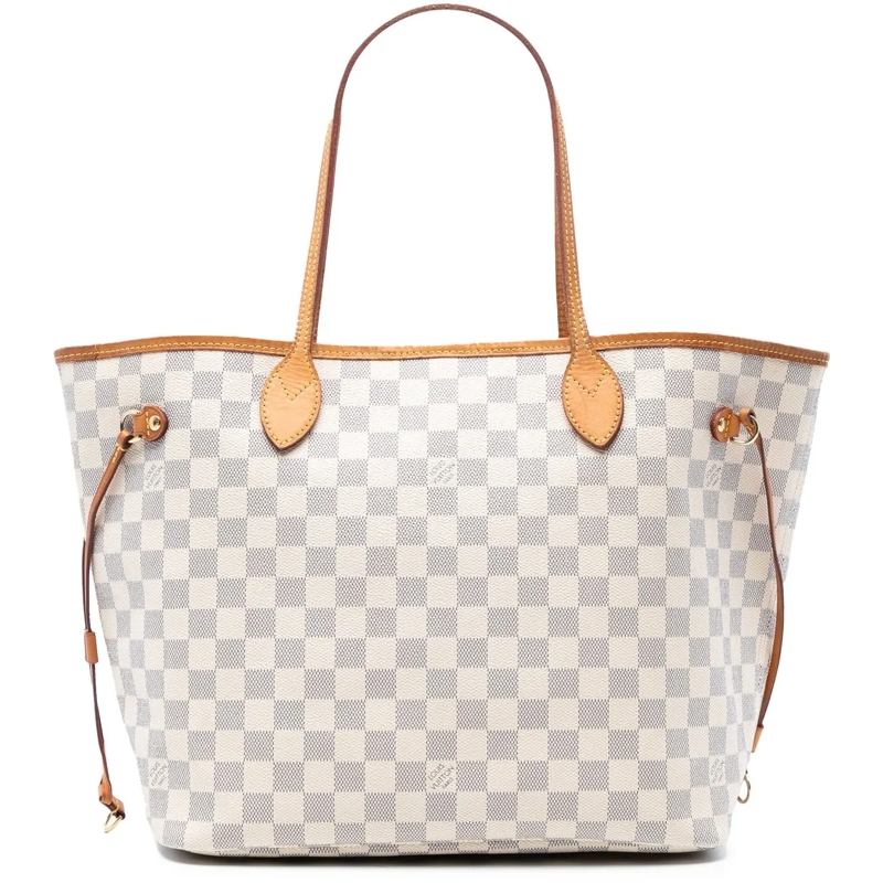 Louis Vuitton Shopper Damier Azur Neverfull MM weiß