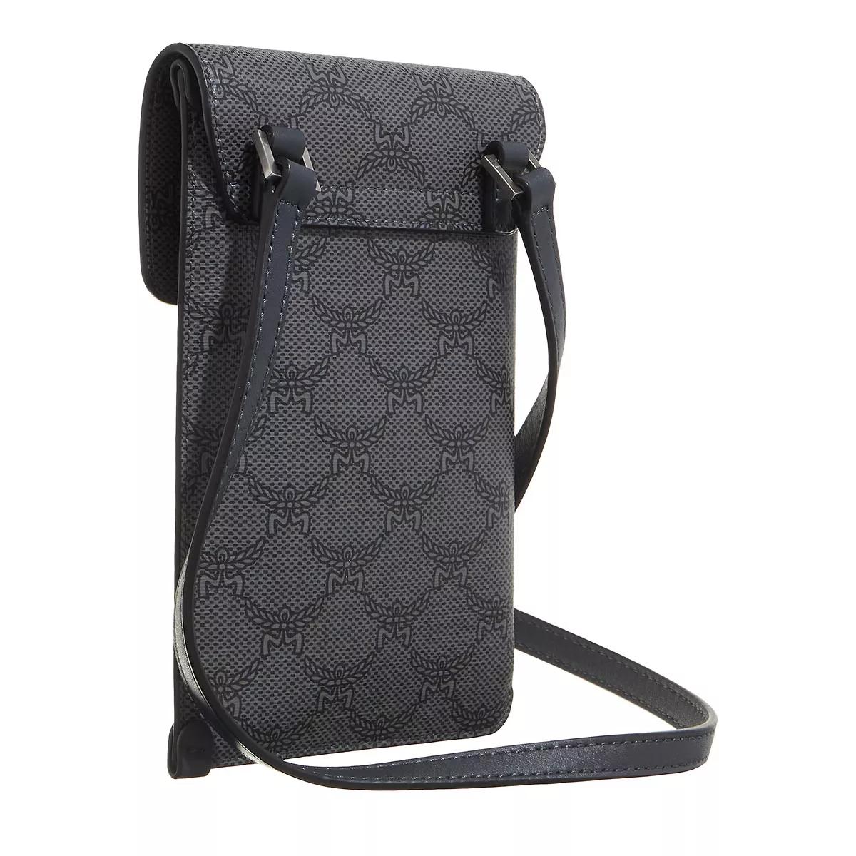 MCM Crossbody bags Himmel Lts Lanyard Fff in grijs