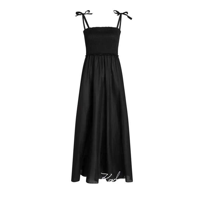 Karl Lagerfeld Kleid K/SIGNATURE STRANDKLEID schwarz