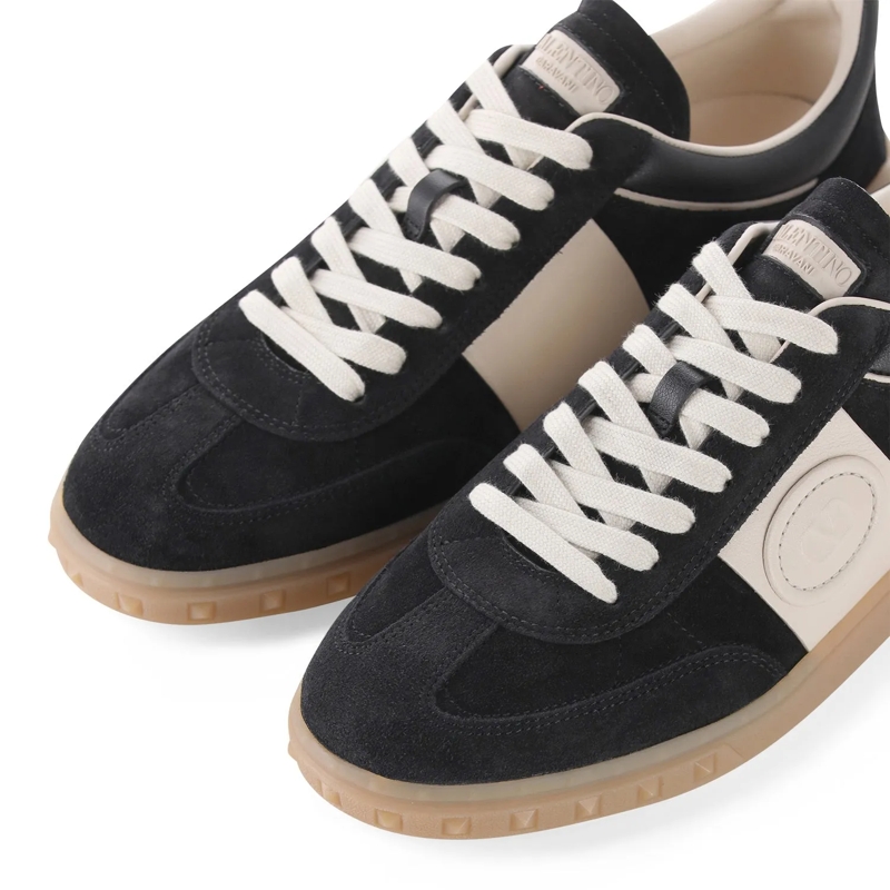 Valentino Garavani Schnürschuhe Sneaker aus Veloursleder schwarz(Image 3)