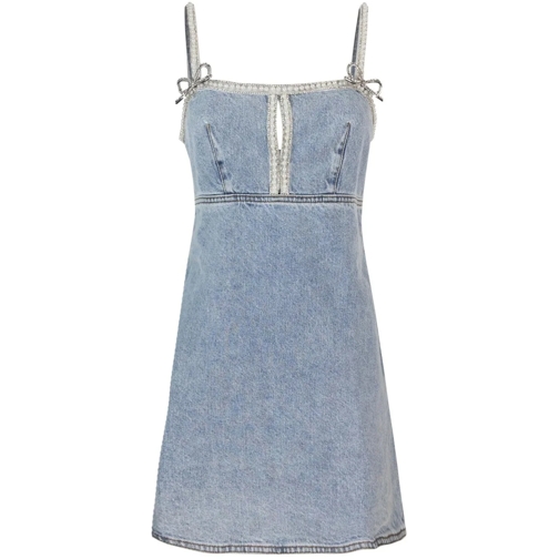 Self Portrait Robes midi Dresses Blue blau