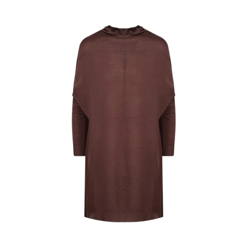 Rick Owens Pullover Oversized Crater Sweater Brown