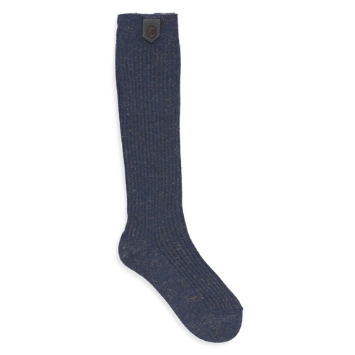 Brunello Cucinelli  Cashmere And Viscose Socks Blue