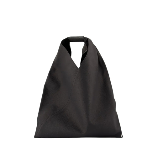 MM6 Maison Margiela Classic Japanese Bag - Leather - Black Black Axelremsväska