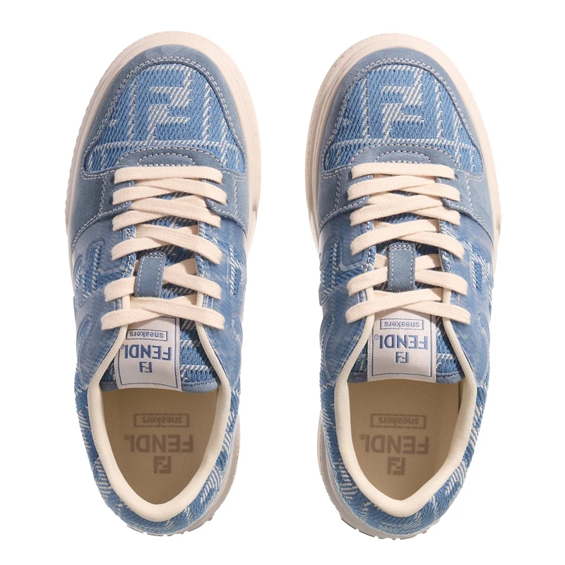 Fendi Sneaker à plateforme Low Top Sneaker BLue(Image 5)