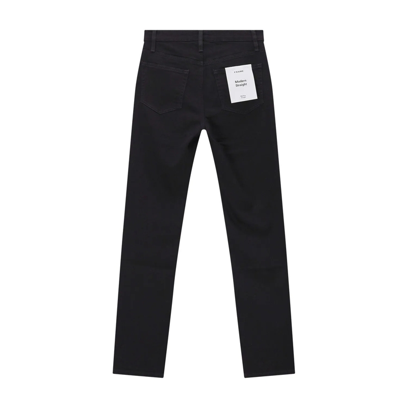 FRAME Jeans Straight-Fit Jeanshose aus Baumwolle schwarz(Image 2)