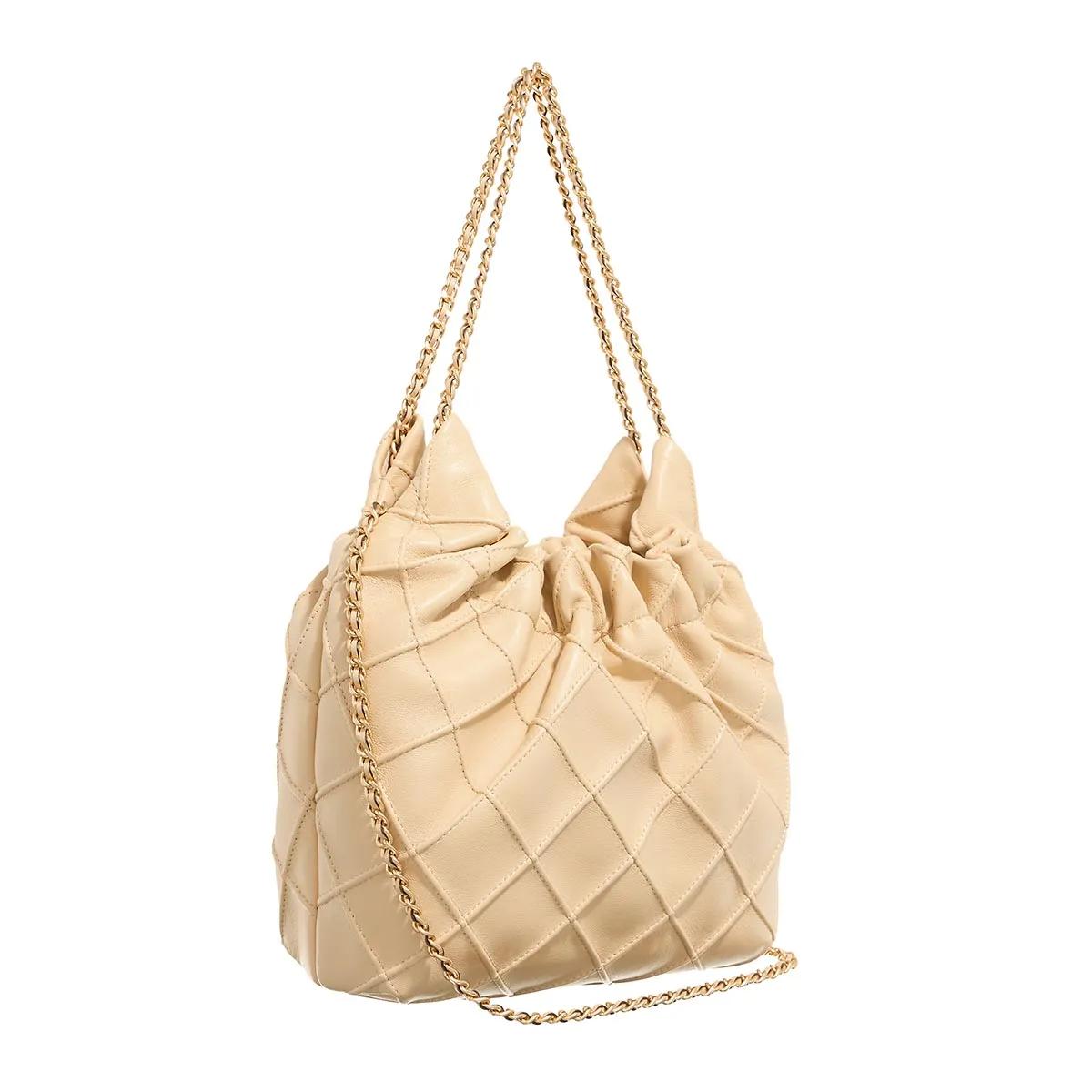 TORY BURCH Hobo bags Fleming Mini Hobo in beige