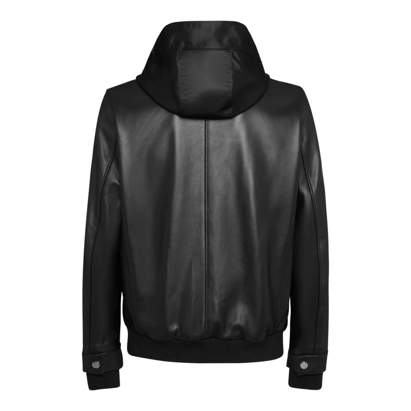 Philipp Plein Daunenjacke Lederjacke schwarz(Image 3)