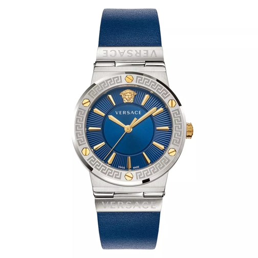 Versace Greca Logo Watch Blue Orologio da abito